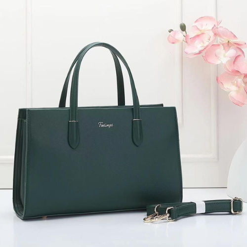 Feelings Elegant Dark Green Tote Bag
