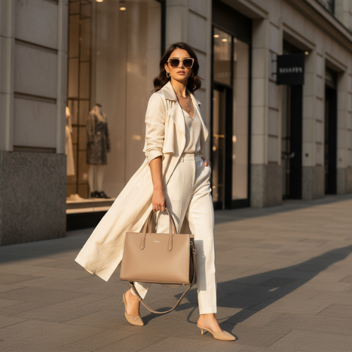Feelings Taupe Tote Bag