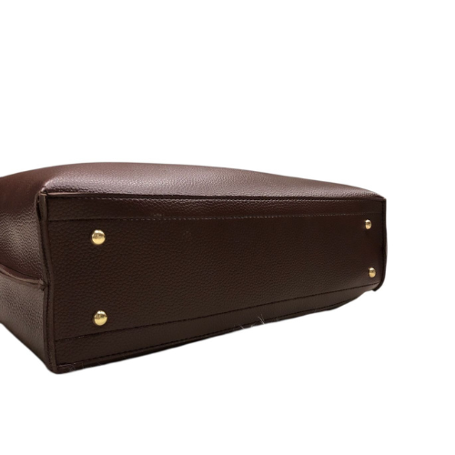 Brown Leather Tote Bag | Feelings Grace – Elegant Everyday Handbag