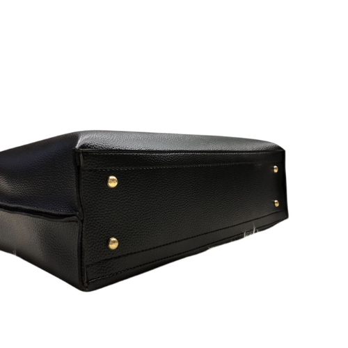 Black Leather Tote Bag | Feelings Grace – Classic & Versatile Bag