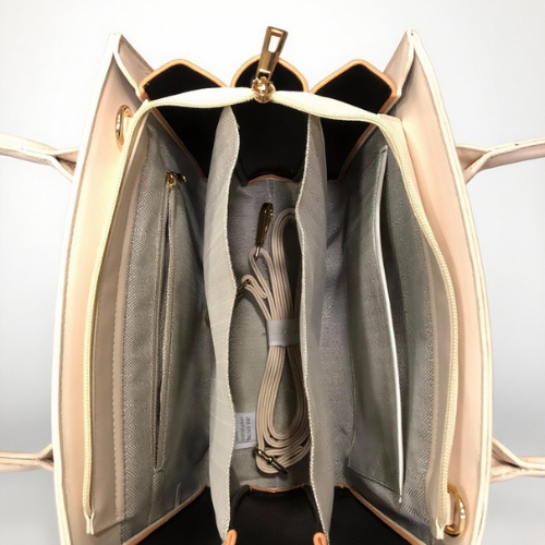 Feelings Blush Pink Tote Bag with Silk Scarf