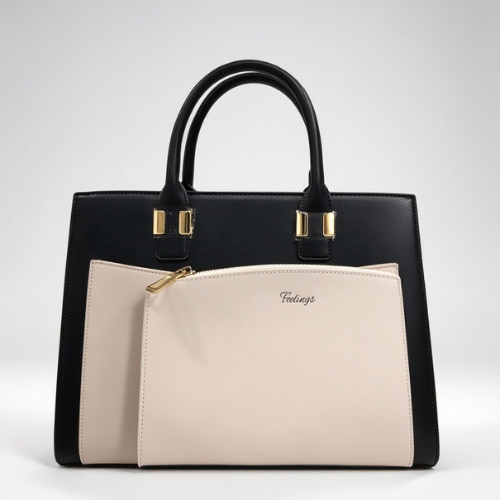 Feelings Tri-Tone Luxe Tote Bag